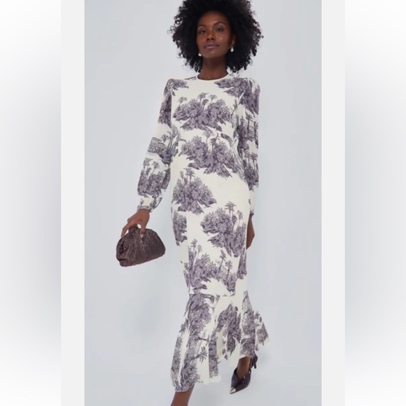 NWT TUCKERNUCK X INDIA HICKS TOILE HIBISCUS HILL DRESS Size Small - gorgeous! 🥰 - Picture 2 of 7